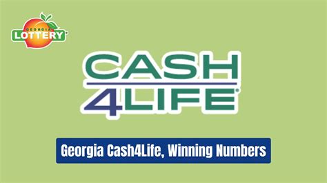 georgia cash 4 winning numbers|georgia cash4life winning numbers.